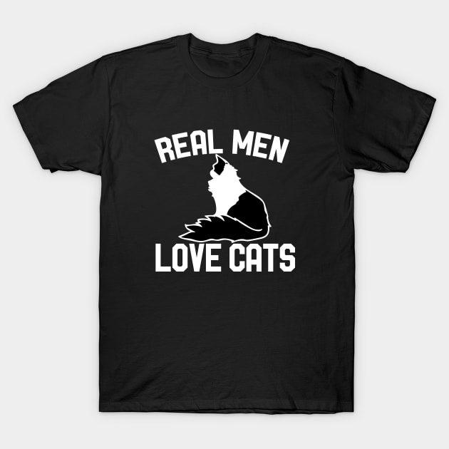 Real Men Love Cats T-Shirt by bubbsnugg
